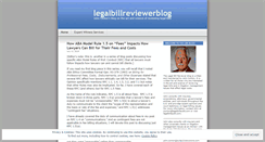 Desktop Screenshot of legalbillreviewerblog.com