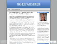 Tablet Screenshot of legalbillreviewerblog.com